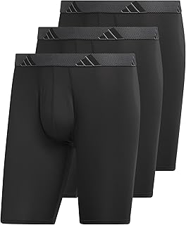 Men's Performance 3-Pack Long Boxer Brief, Underwear Boxer Briefs - 3-Pack Long Men's Underwear Pack