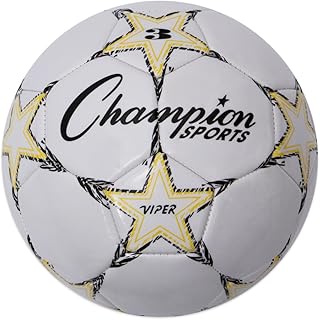 Sponsored Ad - Viper Soccer Ball – Sizes 3, 4, 5 – Soft Touch TPU Cover, Durable Butyl Bladder, Youth & Adult Training Ball for Indoor & Outdoor Play, Multi-Color Design
