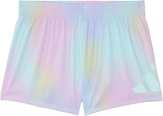 Girls' Elastic Waistband Retro Woven Gym Shorts