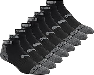 Sponsored Ad - Mens 8 Pack Athletic Cushioned Quarter Crew Socks