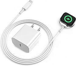 Apple Watch Fast Smart iWatch Charger 3FT Magnetic Charging Cable with USB C Wall Charger for Ultra2/Ultra/Series 9/8/7/SE/6/5/4/3/2/1