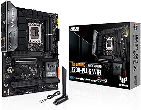 TUF Gaming Z790-Plus WiFi LGA 1700(Intel 14th,12th &13th Gen) ATX Gaming Motherboard(PCIe 5.0,DDR5,4xM.2 Slots,16+1 DrMOS,WiFi 6,2.5Gb LAN,Front USB 3.2 Gen 2 Type-C,Thunderbolt 4(USB4),Aura RGB)