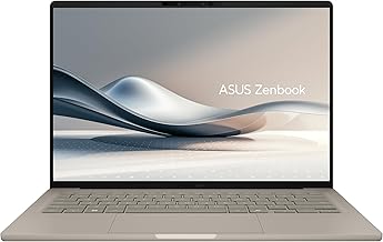Zenbook A14; Copilot+ PC, Ultrathin Laptop, 14” WUXGA OLED, Snapdragon® X Processor, 16 GB Memory, 512GB SSD, Wi-Fi 6E, Zabriskie Beige, UX3407QA-DS52-CB