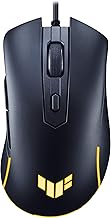 TUF Gaming M3 Gen II Gaming Mouse, Wired, 59g Lightweight, IP56 dust & Water Resistance, Antibacterial Guard, 8K DPI Optical Sensor, 6 Programmable Buttons, Teflon Mouse feet, Black