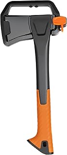 X14 Hatchet Axe, 14” Camping Axe for Wood Splitting & Kindling with Nylon Hollow Handle, Anti-Slip Shock Absorption Grip for Outdoor Survival, Firewood, Hiking & Yard Tools