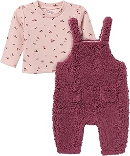 Baby Microplush Overall Set