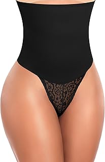 Sponsored Ad - Werena Tummy Control Thong Shapewear for Women High Waist Body Shaper Panties Girdle Lace Shaping Underwear
