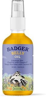 Badger Organic Pregnant Belly Oil - Jojoba & Coconut - 4 oz.