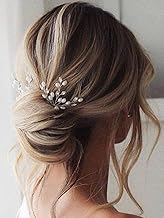 JAKAWIN Bride Rhinestone Wedding Hair Pins Pearl Crystal Bridal Hair Jewelry Accessories for Women