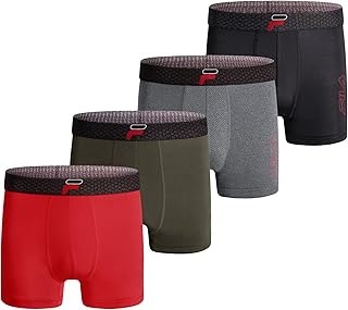 Men's 4" Trunk No Fly Front with Pouch, Jersey & Mesh, 4-Pack