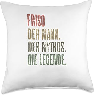 FRISO - der Mann der Mythos die Legende | Name Komisch - Throw Pillow