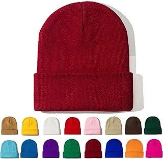 Sponsored Ad - Beanie for Women Men Unisex Cuffed Plain Skull Knit Hat Soft Fisherman Beanies Winter Hats