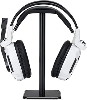 Nwubay Headphone Stand Aluminum Holder for Microsoft Xbox One Chat, Turtle Beach Recon 50X/50P/Beach XO One Stereo, KingTop Each G2000, Sony PlayStation Stereo Headset & More Black