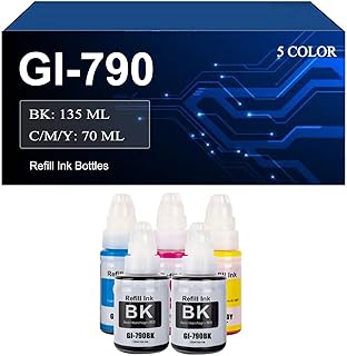 Sponsored Ad - GI 790 GI-790 Refill Ink Bottles Compatible for Canon PIXMA G1000 G1010 G2000 G2002 G2010 G3000 G3010 G4000 G4010 Printers, Ink Refill Bottle