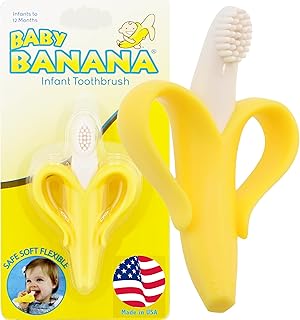 Baby Banana The Original, Banana Brush, Made in USA, Toddler Toothbrush, Family-Owned Business