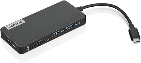 USB-C 7-in-1 Hub – Computer Networking Laptop Accessory – Laptop Docking Station - 4K via HDMI, 3 USB-A devices, 2 SD/TF Card Readers USB-C Power Pass Through