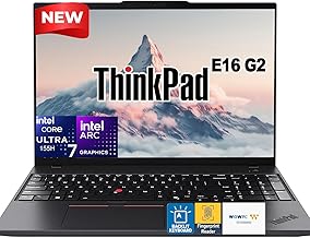 ThinkPad E16 Gen 2 16" Business Laptop, High-Performance Intel Core Ultra 7 155U (>i7-13700H), 64GB DDR5, 4TB SSD, WUXGA Display, Fingerprint, Backlit Keyboard, Wi-Fi 6E, Win 11 Pro