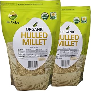Sponsored Ad - McCabe Organic Hulled Millet - Millet Organic | Rich with Fiber & Minerals | USDA and CCOF Certified | Packed in USA | 2Lbs (Pack of 2)