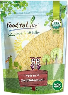 Food to Live Organic Millet Flour, 1 Pound Non-GMO, Kosher, Vegan, Stone Ground, Unbleached, Unbromated, Bulk, Product of the USA