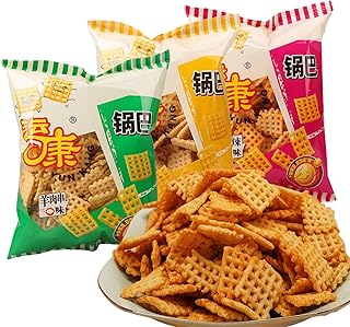 Fruit Bars,Crispy Fried Rice,Crispy Rice Cake,Millet Crispy Fried Glutinous Rice Skin,Crispies,Casual Snacks,Inflated Food,Chinese Specialties,Snacks Gift Pack (Mixed Flavors,3 * 4.2 Oz)