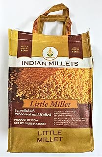 Shastha Little Millet (Samai)- 10 Lbs (Pack of 1) - Processed, Unpolished and Hulled