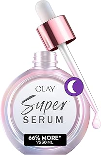 Super Serum Night Repair, Fragrance-Free - Niacinamide, Peptide, Salicylic & Lactic Acid, Glycerin ​- 5-in-1 Skin Care Benefits - Hydrating, Evens Tone, Reduces Dark Spots, Anti-Aging, 1.7 Oz