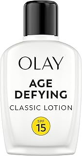 Face Moisturizer by Olay, Age Defying Classic Daily Renewal Lotion, With Sunscreen, Classic,4 oz