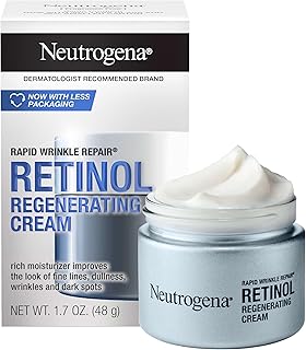 Rapid Wrinkle Repair Retinol Face Moisturizer, Daily Anti-Aging Face Cream with Retinol & Hyaluronic Acid to Fight Fine Lines, Wrinkles, & Dark Spots, 1.7 oz