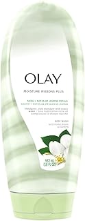 Moisture Ribbons Body Wash with Shea and Notes of Jasmine Petals, 532 mL, White and Green, Pack of 1