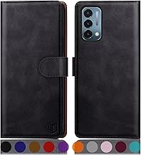 for Oneplus Nord N200 5G with RFID Blocking Leather Wallet case Credit Card Holder,Flip Folio Book Phone case Shockproof Cover Women Men for Oneplus Nord N200 5G case Wallet Black