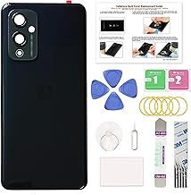 Sponsored Ad - Compatible with OnePlus 9 Back Cover Replacement, OnePlus 9 Back Housing Door with Pre-Installed Camera Lens, Repair Tools & Instruction, Astral Black