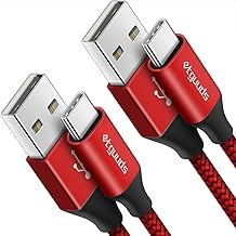 Sponsored Ad - USB A to USB C Cable 4ft, 2-Pack, 3A Fast Charging Type C Charger Cord for iPhone 17 16 15 Pro Max 16e 17 Air, Samsung Galaxy S25 S24 S23 S22 S21 S20 A17 A16 A56 A55 Flip Fold, Red