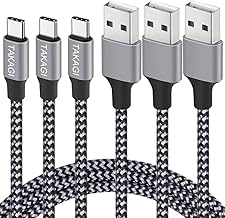 Sponsored Ad - USB to USB C Cable (3Pack 6ft) USB A to Type C Cable Fast Charging Nylon Braided Data Sync Transfer Cord USB C Charger for iPhone 17 Pro Max/17 Air/16e/16 15 Pro/15 Plus/Galaxy S20 S10 