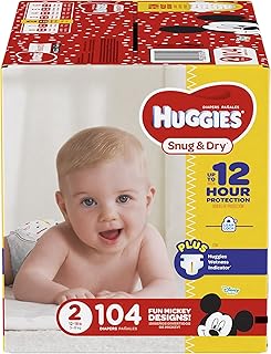 Snug & Dry Diapers, Size 2, 104 Count, BIG PACK (Packaging May Vary)