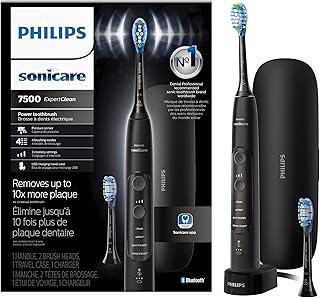 ExpertClean 7500 Black, Rechargeable Electric Power Toothbrush, HX9690/05