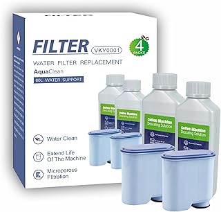 Sponsored Ad - AquaClean Compatible Water Filters (2-Pack) & Descaling Liquid (250ml x 2) - Replacement for Philips Coffee Machines (4)