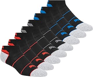 Boys' 8-Pack Low Cut Socks, Everyday Wear for Kids, Extra Cushion & Arch Support