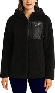 Womens Sherpa Fleece Jacket - Fur Teddy Coat Soft Sherpa Jacket Women Zip Up Hooded Winter Coats for Women Outerwear