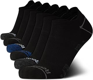 Men's Low Cut Tab Socks - 6 Pack Soft Comfort Anti-Blister Thick Ankle Athletic No Show (6-12.5)