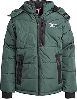 Boys Puffer Jacket - Heavyweight Quilted Water & Wind Resistant Boys Winter Coat - Fleece Insulated Kids Winter Jacket