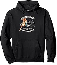 Pin up Girls Royal Enfield WDRE Vintage Motorcycle WW2 Pullover Hoodie