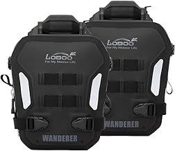 Sponsored Ad - BHGB05T Wanderer Inflatable Motorcycle Crash Bar Bags – 6L Waterproof Front Bumper Bags (2PCS), Anti-Theft Lockable, Air-Cushion Protection, Fits 25mm Bars for Adventure Touring