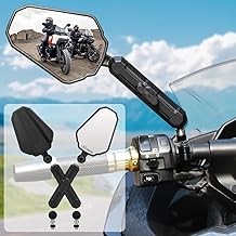 Sponsored Ad - Adventure Bike Mirrors, Motorcycle Mirror Fits RAM B Balls and 7/8"Handlebar M10 M8,Compatible with KTM 1290 Super Adventure,Honda Africa Twin,kawasaki KLR, Yamaha XT,Suzuki DR,BMW GS,A
