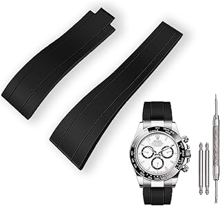 Sponsored Ad - 20mm Rubber Watch Band for Rolex Submariner, Daytona, Ghost, Yachtmaster & More – Waterproof, Unisex Design, No Clasp Included-Black