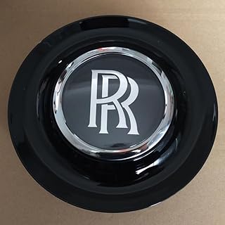 1PCS Car Hub Center Caps for Rolls-Royce Wraith Dawn 68mm, Automotive Wheel Center Hub, Rim Wheel Decoration Cover, Vehicle Accessories, Auto Decoration,Magnetic levitation Black
