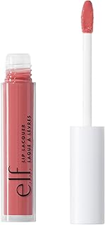 Lip Lacquer, Nourishing, Non-Sticky Ultra-Shine Lip Gloss With Sheer Color, Infused With Vitamins A & E, Vegan & Cruelty-Free, Wild Rose