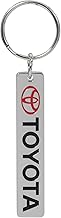 004619R01 Toyota Ellispe Logo with Script Metal Enamel Key Chain
