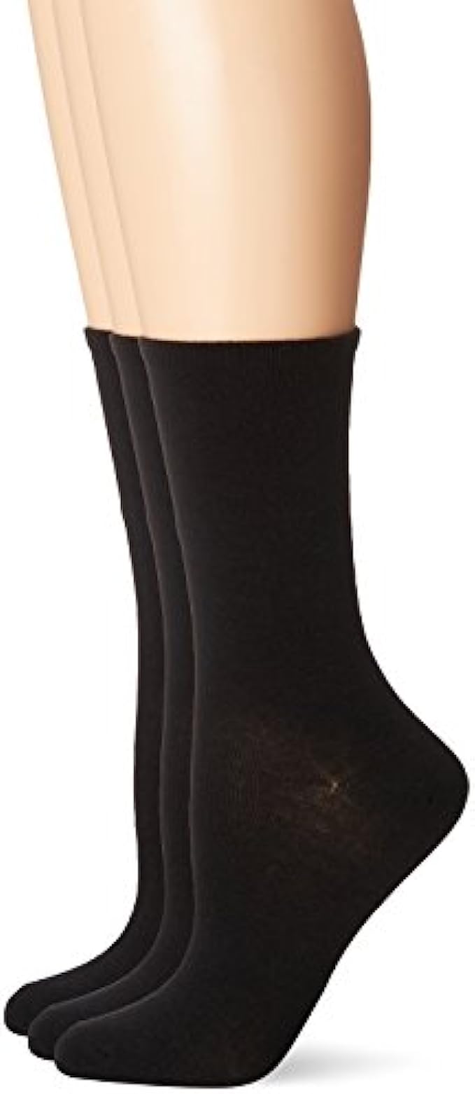 No Nonsense womens Flat Knit Crew Sock