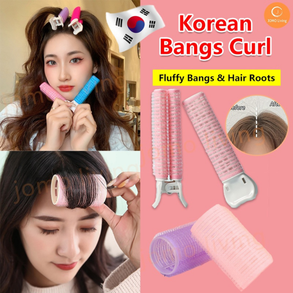 Korean Bangs Hairstyle Volumizing Clip Lazy Curl Hair Root Fluffy DIY Hair Curler